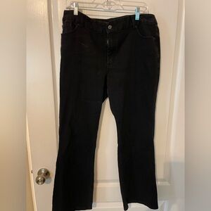 CHICO’S PLATINUM BLACK JEANS 14 SHORT